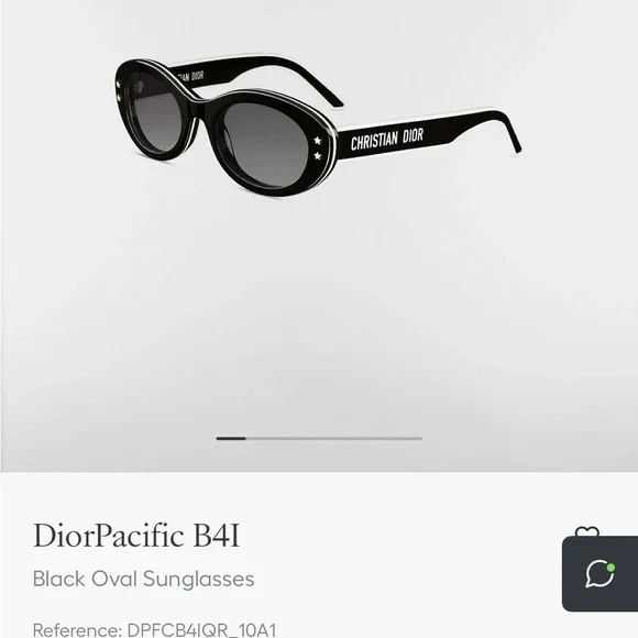 Dior Black and White Star-Embellished Sunglasses - Picture 4 of 5
